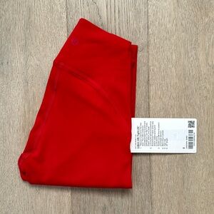 instill tight 25" size 0 dark red lululemon nwt